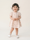 Tuffy Kız Bebek Desenli Müslin Elbise-3026