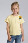 Tuffy Kız Çocuk Ayçiçek Nakış Detaylı T-Shirt-2036