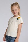 Tuffy Kız Çocuk Ayçiçek Nakış Detaylı T-Shirt-2036
