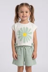 Tuffy Kız Çocuk Çiçek Desenli İkili Takım-3996