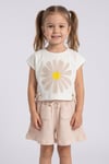 Tuffy Kız Çocuk Çiçek Desenli İkili Takım-3996