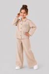 Tuffy Kız Çocuk Gabardin Gömlekli İkili Takım-03165