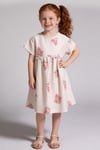 Tuffy Kız Çocuk Jakar Örme Elbise-3746