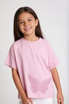 Tuffy Kız Çocuk Örme T-Shirt-2366-1