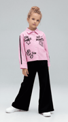 Tuffy Kız Çocuk Poplin Kumaş Gömlekli İkili Takım-03225