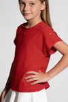 Tuffy Kız Çocuk Taş Detaylı T-Shirt-2416
