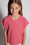 Tuffy Kız Çocuk Taş Detaylı T-Shirt-2416