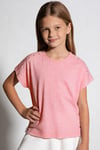 Tuffy Kız Çocuk Taş Detaylı T-Shirt-2416