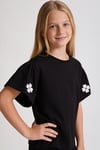 Tuffy Kız Çocuk Yonca Çiçek Detaylı T-Shirt-2356
