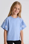 Tuffy Kız Çocuk Yonca Çiçek Detaylı T-Shirt-2356