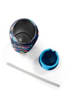  CORAL HİGH LACİVERT GEOMETRİK DESENLİ 800 ml ÇELİK TERMOSLU 4'LÜ OKUL ÇANTA SETİ