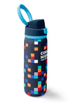  CORAL HİGH LACİVERT GEOMETRİK DESENLİ 800 ml ÇELİK TERMOSLU 4'LÜ OKUL ÇANTA SETİ