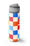 Coral High Çok Renkli Dama Desenli Pipetli ve Direkt İçim Çelik Termos 800 ml 38503