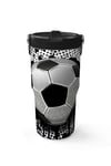 Coral High Futbol Desenli Katlanır Ağızlıklı Çelik Termos 600 ml 38922