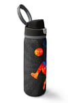 Coral High Gri Basketbol Desenli Pipetli ve Direkt İçim Çelik Termos 800 ml 38532