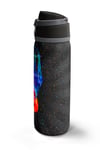 Coral High Gri Basketbol Desenli Pipetli ve Direkt İçim Çelik Termos 800 ml 38532