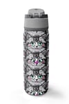 Coral High Gri Kedi Desenli Pipetli ve Direkt İçim Çelik Termos 800 ml 38527