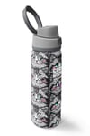 Coral High Gri Kedi Desenli Pipetli ve Direkt İçim Çelik Termos 800 ml 38527