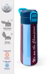 Coral High Kids Bordo Mavi Taraftar Desenli Pipetli ve Direkt İçim Çelik Termos 500 ml 31788
