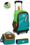 CORAL HİGH KİDS CRAFT DESENLİ DESENLİ 650 ml ÇELİK TERMOSLU ÇEKÇEKLİ 4'LÜ ÇANTA SETİ 
