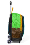 CORAL HİGH KİDS CRAFT DESENLİ DESENLİ 500 ml ÇELİK TERMOSLU ÇEKÇEKLİ 4'LÜ ÇANTA SETİ 