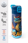 CORAL HİGH KİDS DRAGON DESENLİ 500 ml ÇELİK TERMOSLU 4'LÜ OKUL ÇANTA SETİ 