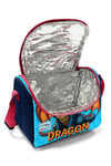 CORAL HİGH KİDS DRAGON DESENLİ 500 ml ÇELİK TERMOSLU 4'LÜ OKUL ÇANTA SETİ 