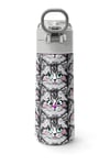 Coral High Kids Gri Kedi Desenli Pipetli ve Direkt İçim Çelik Termos 500 ml 31851