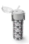 Coral High Kids Gri Kedi Desenli Pipetli ve Direkt İçim Çelik Termos 500 ml 31851