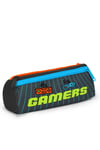 CORAL HİGH KİDS GRİ TURUNCU GAMER DESENLİ ÇEKÇEKLİ 3'LÜ ÇANTA SETİ 