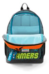 CORAL HİGH KİDS GRİ TURUNCU GAMER DESENLİ 3'LÜ OKUL ÇANTA SETİ 