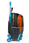 CORAL HİGH KİDS GRİ TURUNCU GAMER DESENLİ ÇEKÇEKLİ 3'LÜ ÇANTA SETİ 