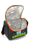 CORAL HİGH KİDS GRİ TURUNCU GAMER DESENLİ ÇEKÇEKLİ 3'LÜ ÇANTA SETİ 