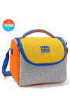 CORAL HİGH KİDS GRİ TURUNCU RENKLİ 3'LÜ OKUL ÇANTA SETİ 