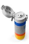 CORAL HİGH KİDS GRİ TURUNCU RENKLİ 500 ml ÇELİK TERMOSLU 4'LÜ OKUL ÇANTA SETİ 