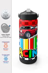 CORAL HİGH KİDS KIRMIZI ARABA DESENLİ 650 ml ÇELİK TERMOSLU 4'LÜ OKUL ÇANTA SETİ 