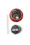 CORAL HİGH KİDS KIRMIZI ARABA DESENLİ 650 ml ÇELİK TERMOSLU 4'LÜ OKUL ÇANTA SETİ 