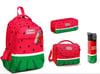 CORAL HİGH KİDS KIRMIZI YEŞİL KARPUZ DESENLİ 500 ml ÇELİK TERMOSLU 4'LÜ OKUL ÇANTA SETİ 