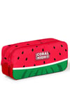 CORAL HİGH KİDS KIRMIZI YEŞİL KARPUZ DESENLİ 500 ml ÇELİK TERMOSLU 4'LÜ OKUL ÇANTA SETİ 