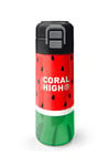 CORAL HİGH KİDS KIRMIZI YEŞİL KARPUZ DESENLİ 500 ml ÇELİK TERMOSLU 4'LÜ OKUL ÇANTA SETİ 
