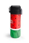 CORAL HİGH KİDS KIRMIZI YEŞİL KARPUZ DESENLİ 500 ml ÇELİK TERMOSLU 4'LÜ OKUL ÇANTA SETİ 
