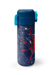 CORAL HİGH KİDS LACİVERT KIRMIZI ÖRÜMCEK DESENLİ ÜÇ BÖLMELİ ÇEKÇEKLİ 500 ml ÇELİK TERMOSLU 4'LÜ ÇANTA SETİ