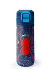Coral High Kids Lacivert Kırmızı Örümcek Desenli Pipetli ve Direkt İçim Çelik Termos 500 ml 31931