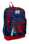 CORAL HİGH KİDS LACİVERT KIRMIZI ÖRÜMCEK DESENLİ 500 ml ÇELİK TERMOSLU 4'LÜ OKUL ÇANTA SETİ