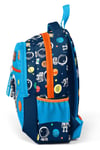 Coral High Kids Lacivert Mavi Astronot Desenli Üç Bölmeli Okul Sırt Çantası 23486