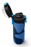 Coral High Kids Lacivert Mavi Desenli Pipetli ve Direkt İçim Çelik Termos 500 ml 31888