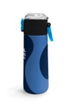 Coral High Kids Lacivert Mavi Desenli Pipetli ve Direkt İçim Çelik Termos 500 ml 31888