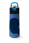 Coral High Kids Lacivert Mavi Desenli Pipetli ve Direkt İçim Çelik Termos 500 ml 31888