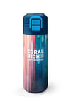 Coral High Kids Lacivert Renkli Çizgili Desenli Pipetli ve Direkt İçim Çelik Termos 500 ml 31890