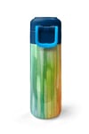 Coral High Kids Lacivert Renkli Çizgili Desenli Pipetli ve Direkt İçim Çelik Termos 500 ml 31890